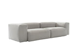 KAWOLA Sofa CELESTE 4-Sitzer Cord hellgrau