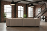 KAWOLA Sofa CELESTE 4-Sitzer Cord taupe