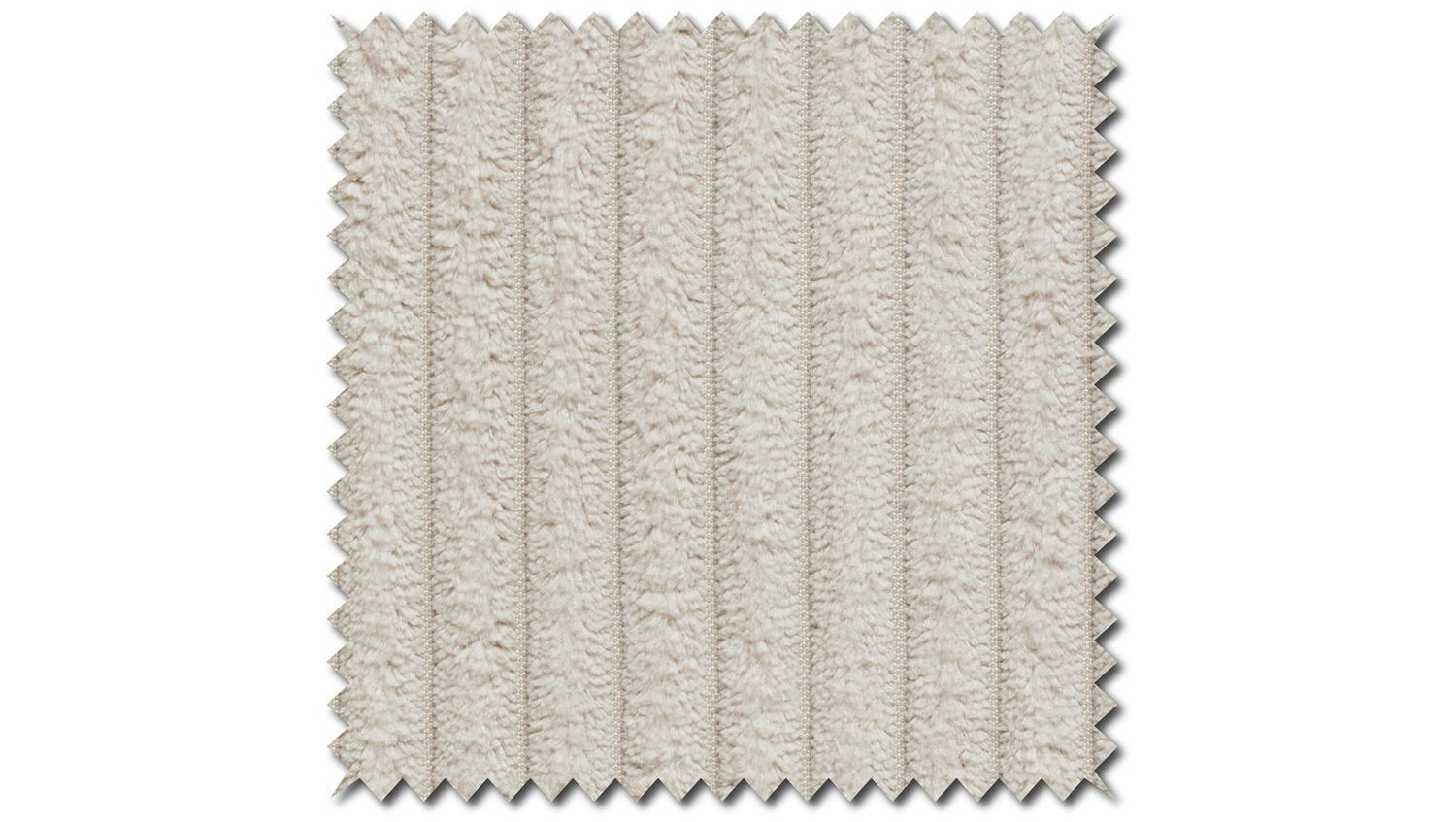 KAWOLA Sofa CELESTE 4-Sitzer mit Hocker Cord cremeweiß