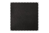 KAWOLA Sofa CELESTE 4-Sitzer mit Hocker Lederfaserstoff schwarz