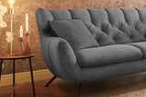 KAWOLA Sofa CHARME Cord grau