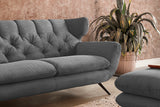 KAWOLA Sofa CHARME Cord grau
