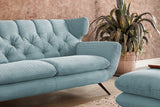 KAWOLA Sofa CHARME Cord hellblau