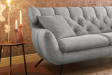 KAWOLA Sofa CHARME Cord hellgrau