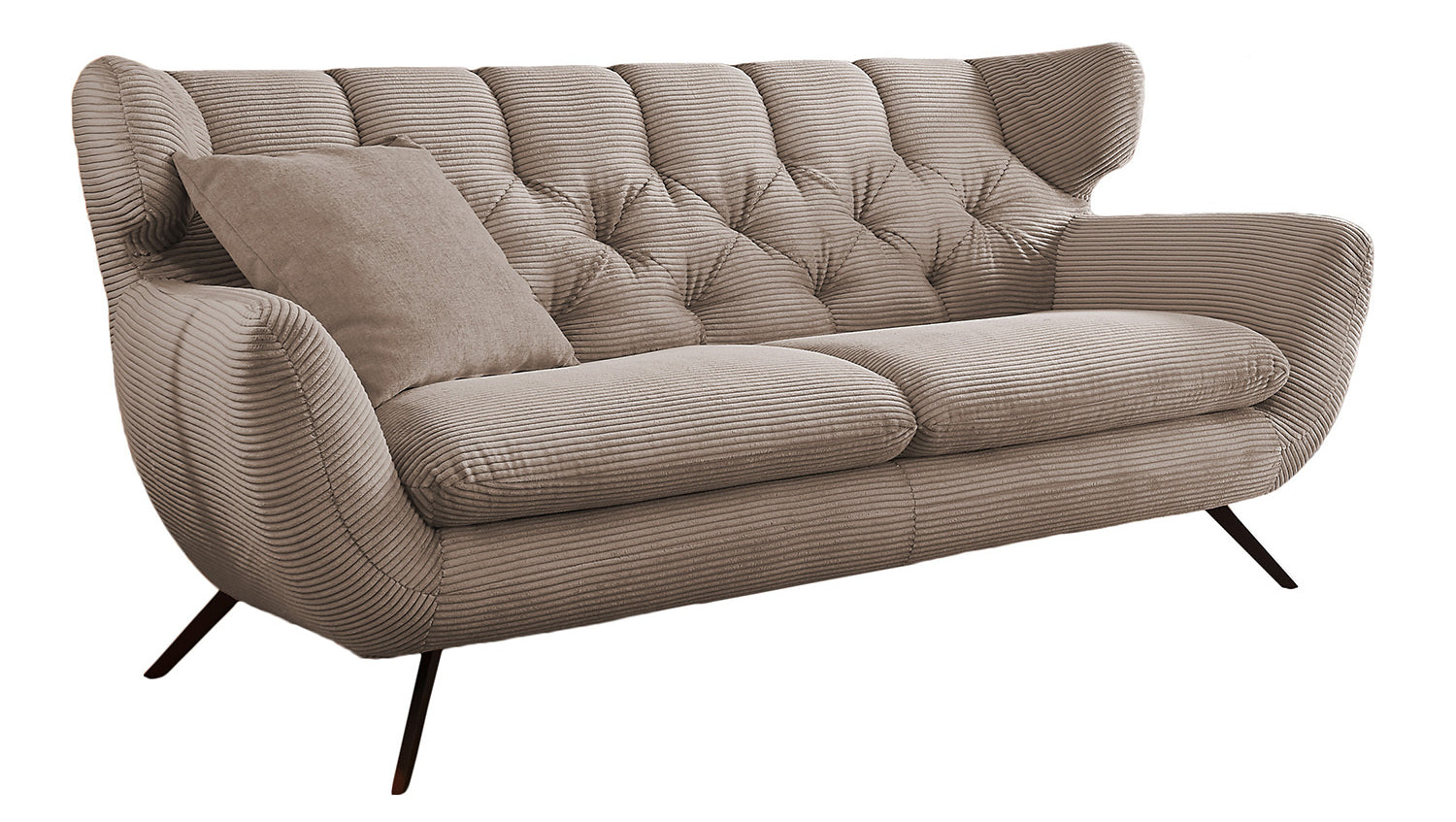 KAWOLA Sofa CHARME Cord taupe