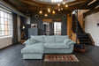 KAWOLA Sofa DAMETO Ecksofa Bettsofa Schlafsofa mit Stauraum Cord hellblau, Links