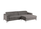 KAWOLA Sofa LAISKA Ecksofa Cord grau