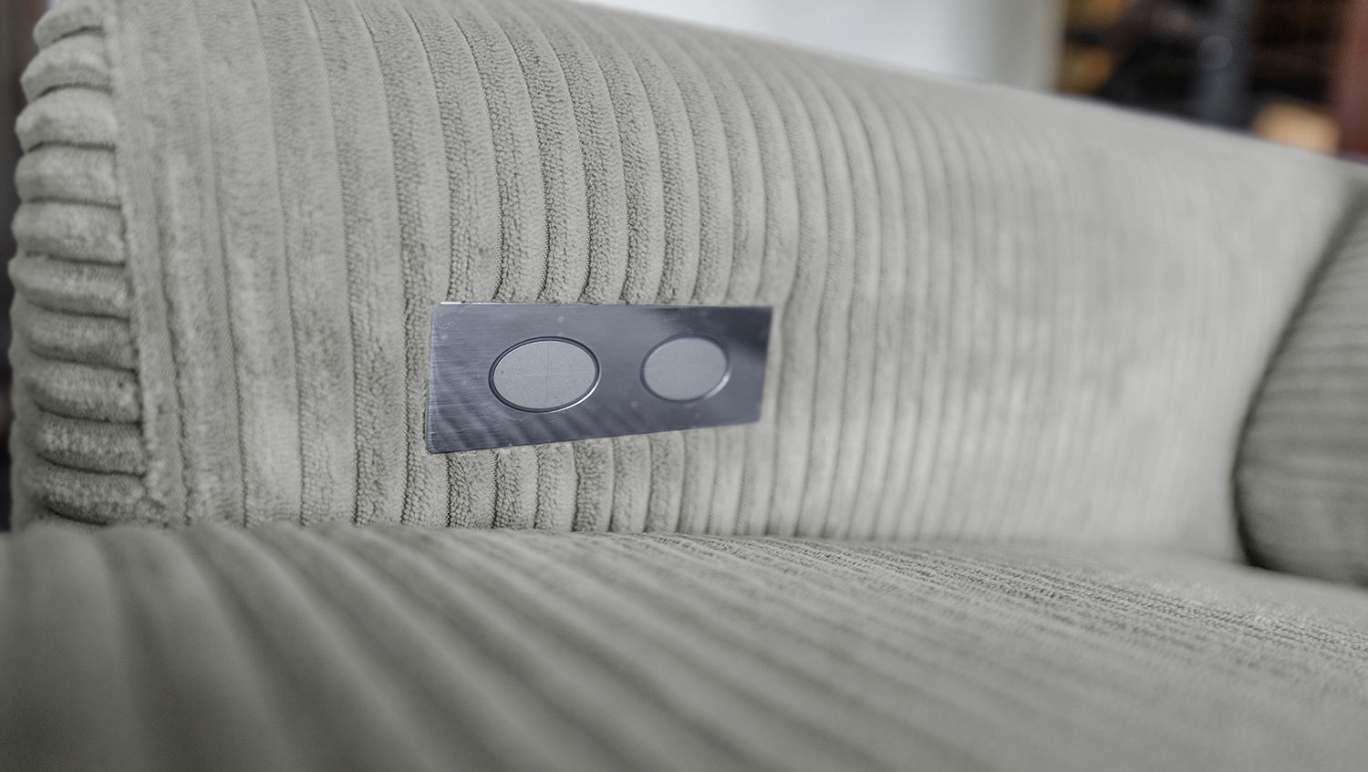 KAWOLA Sofa LAISKA Ecksofa Cord hellgrau