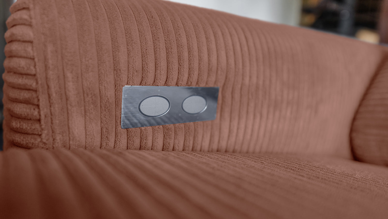 KAWOLA Sofa LAISKA Ecksofa Cord rost