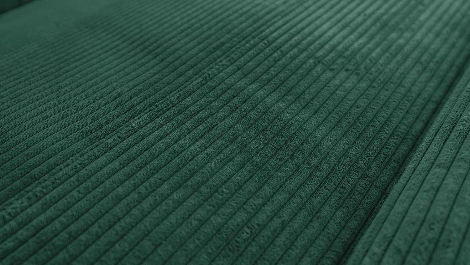 KAWOLA Sofa LAISKA Ecksofa Cord smaragd