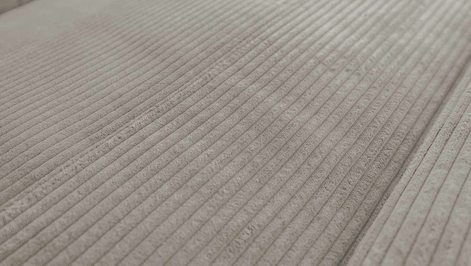 KAWOLA Sofa LAISKA Ecksofa Cord steingrau