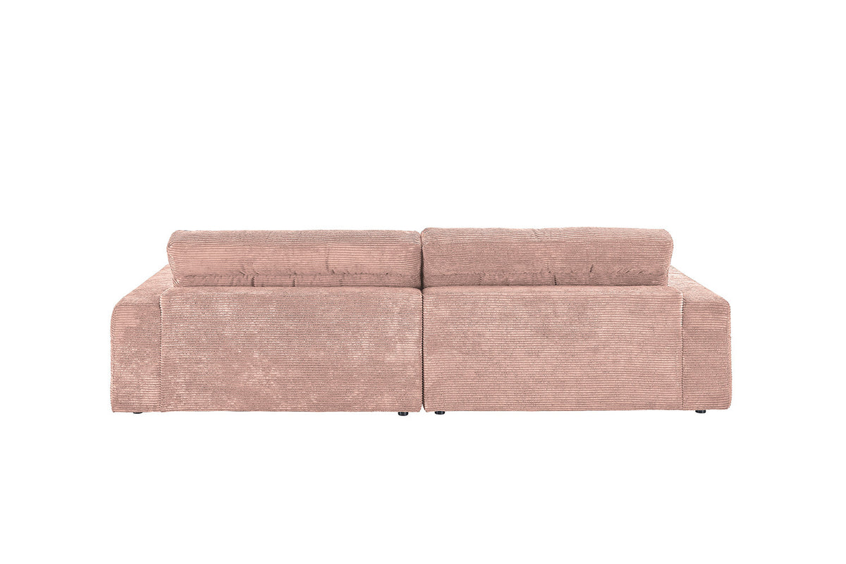 KAWOLA Sofa LANA Ecksofa Cord rosa
