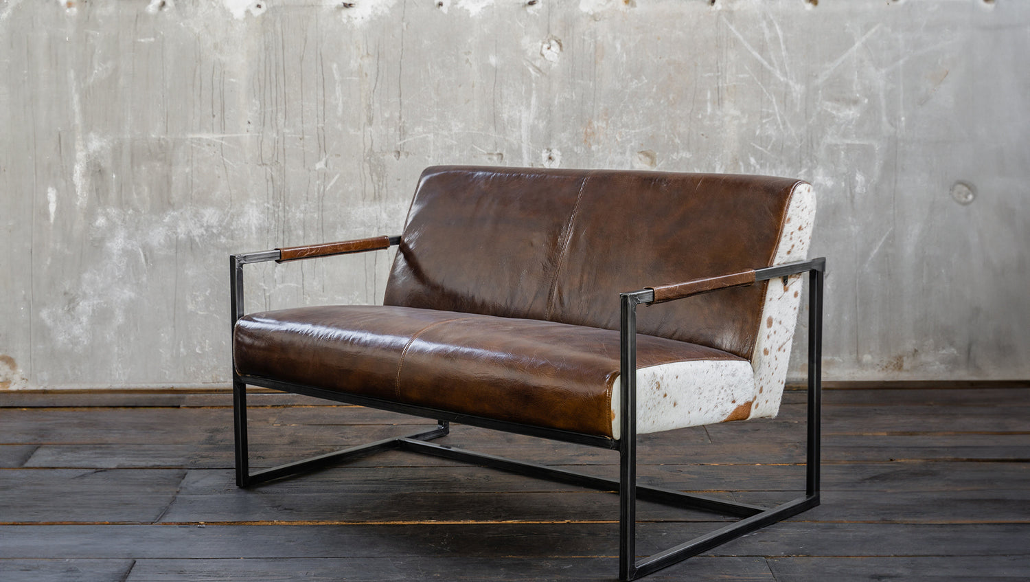 KAWOLA Sofa LIANO Vintage Leder braun