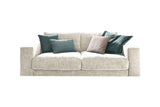 KAWOLA Sofa MADELINE 2-Sitzer Cord cremeweiß