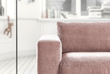 KAWOLA Sofa MADELINE 2-Sitzer Cord rosa