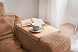 KAWOLA Sofa MADELINE 2-Sitzer Cord rost