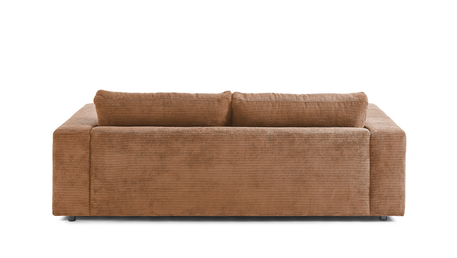 KAWOLA Sofa MADELINE 2-Sitzer Cord rost
