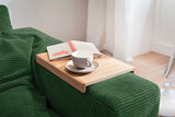 KAWOLA Sofa MADELINE 2-Sitzer Cord smaragd