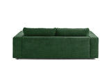 KAWOLA Sofa MADELINE 2-Sitzer Cord smaragd