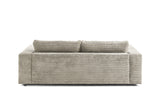 KAWOLA Sofa MADELINE 2-Sitzer Cord steingrau