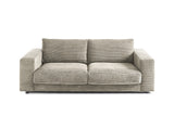 KAWOLA Sofa MADELINE 2-Sitzer Cord steingrau
