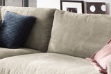 KAWOLA Sofa MADELINE 3-Sitzer Cord steingrau