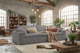 KAWOLA Sofa NETTA 3-Sitzer Bezug abziehbar Cord grau, 3-Sitzer