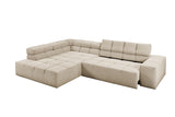 KAWOLA Sofa NEVADA Ecksofa Feincord beige