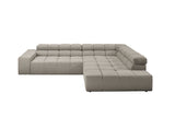 KAWOLA Sofa NEVADA Ecksofa Feincord grau