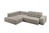 KAWOLA Sofa NEVADA Ecksofa Feincord grau