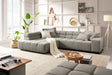 KAWOLA Sofa NEVADA Ecksofa Feincord grau, Links, Ohne Komfortfunktion