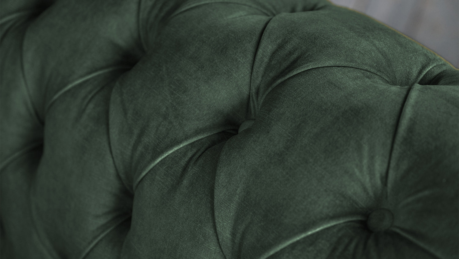 KAWOLA Sofa NILO 3-Sitzer Velvet Vintage moosgrün
