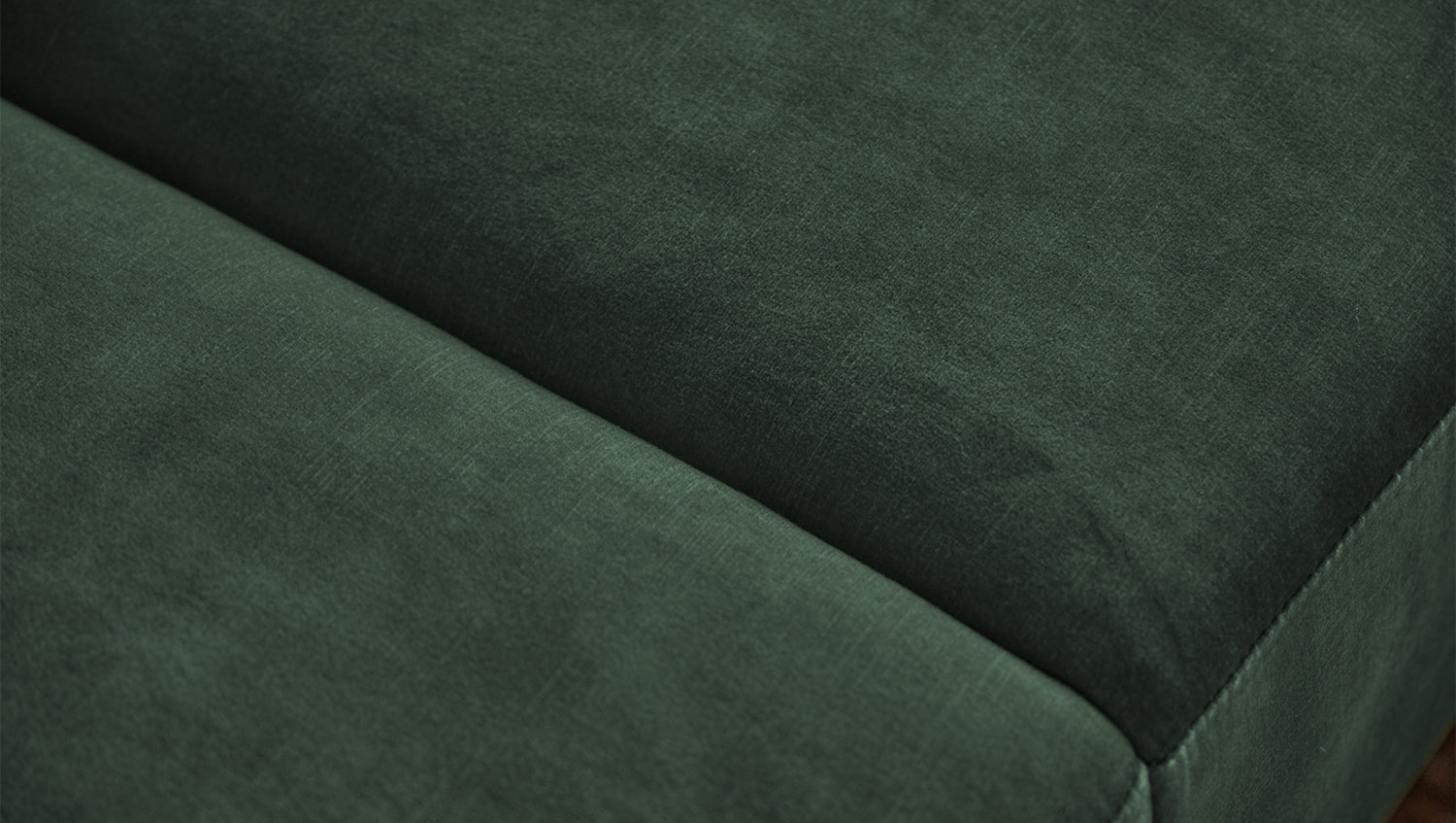 KAWOLA Sofa NILO 3-Sitzer Velvet Vintage moosgrün