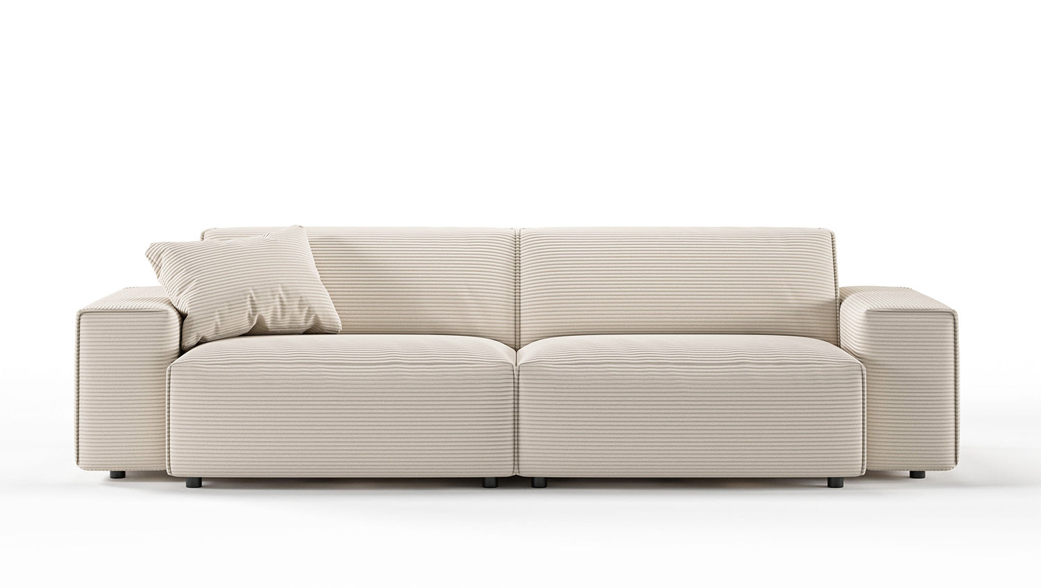 KAWOLA Sofa RANI 3-Sitzer Cord cremeweiß