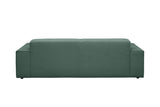 KAWOLA Sofa RANI 3-Sitzer Feincord grün