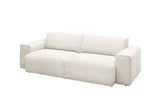 KAWOLA Sofa RANI 3-Sitzer Feincord weiß