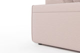 KAWOLA Sofa RANI Ecksofa Cord rosa