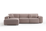 KAWOLA Sofa RANI Ecksofa Cord rosa