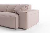 KAWOLA Sofa RANI Ecksofa Cord rosa