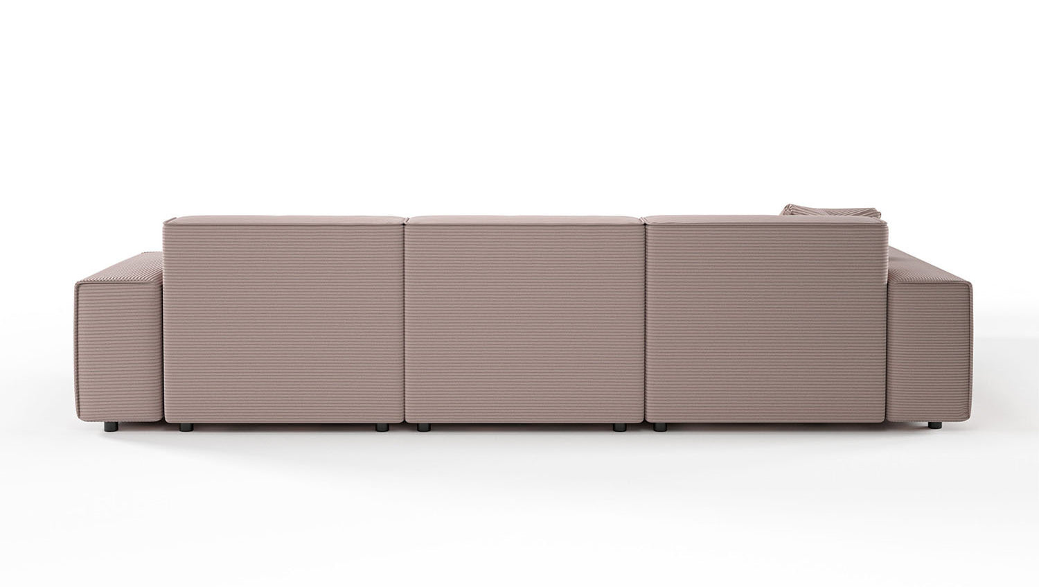 KAWOLA Sofa RANI Ecksofa Cord rosa