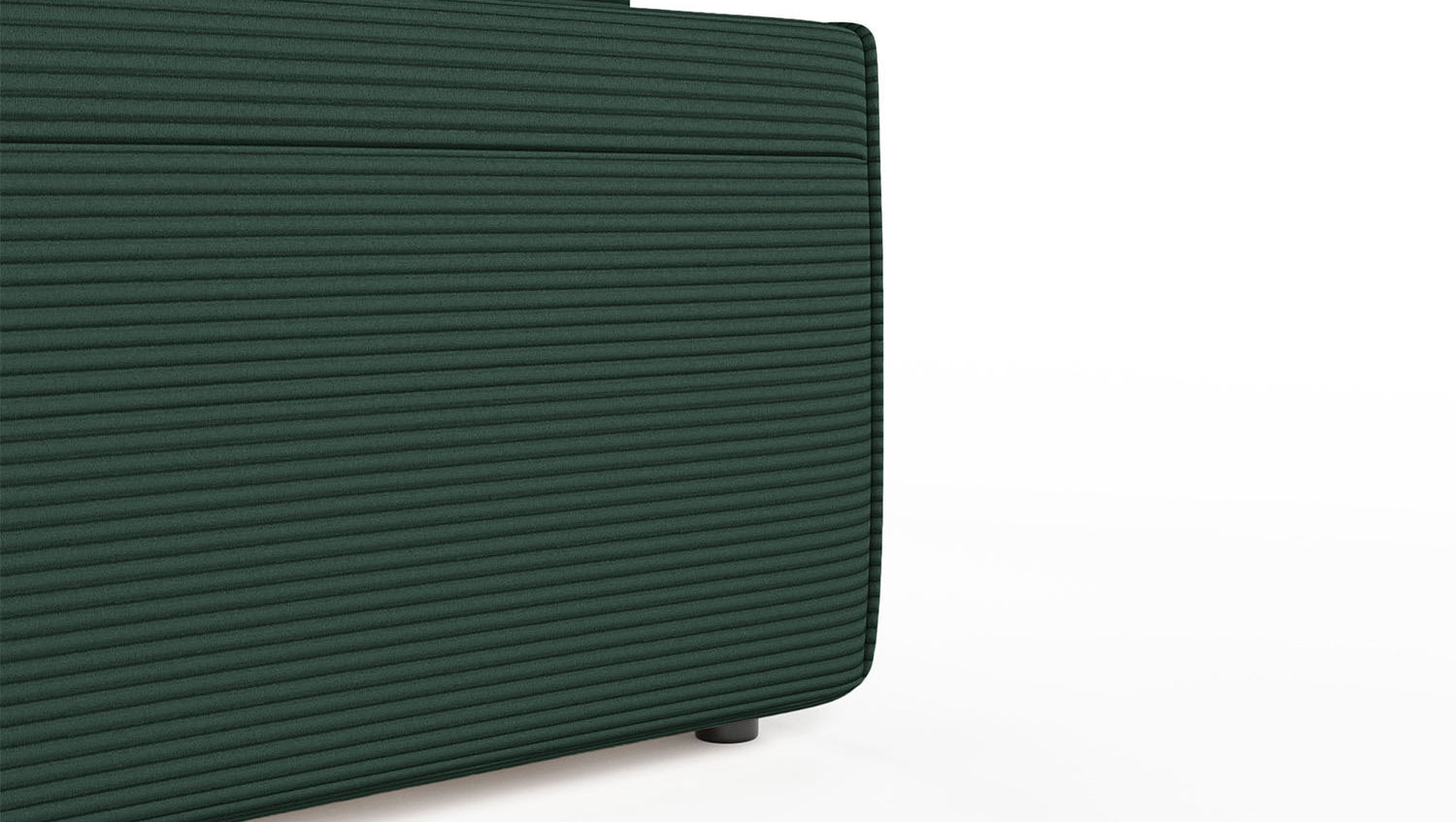 KAWOLA Sofa RANI Ecksofa Cord smaragd