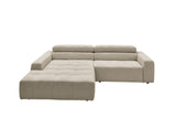 KAWOLA Sofa RENO Ecksofa Feincord beige