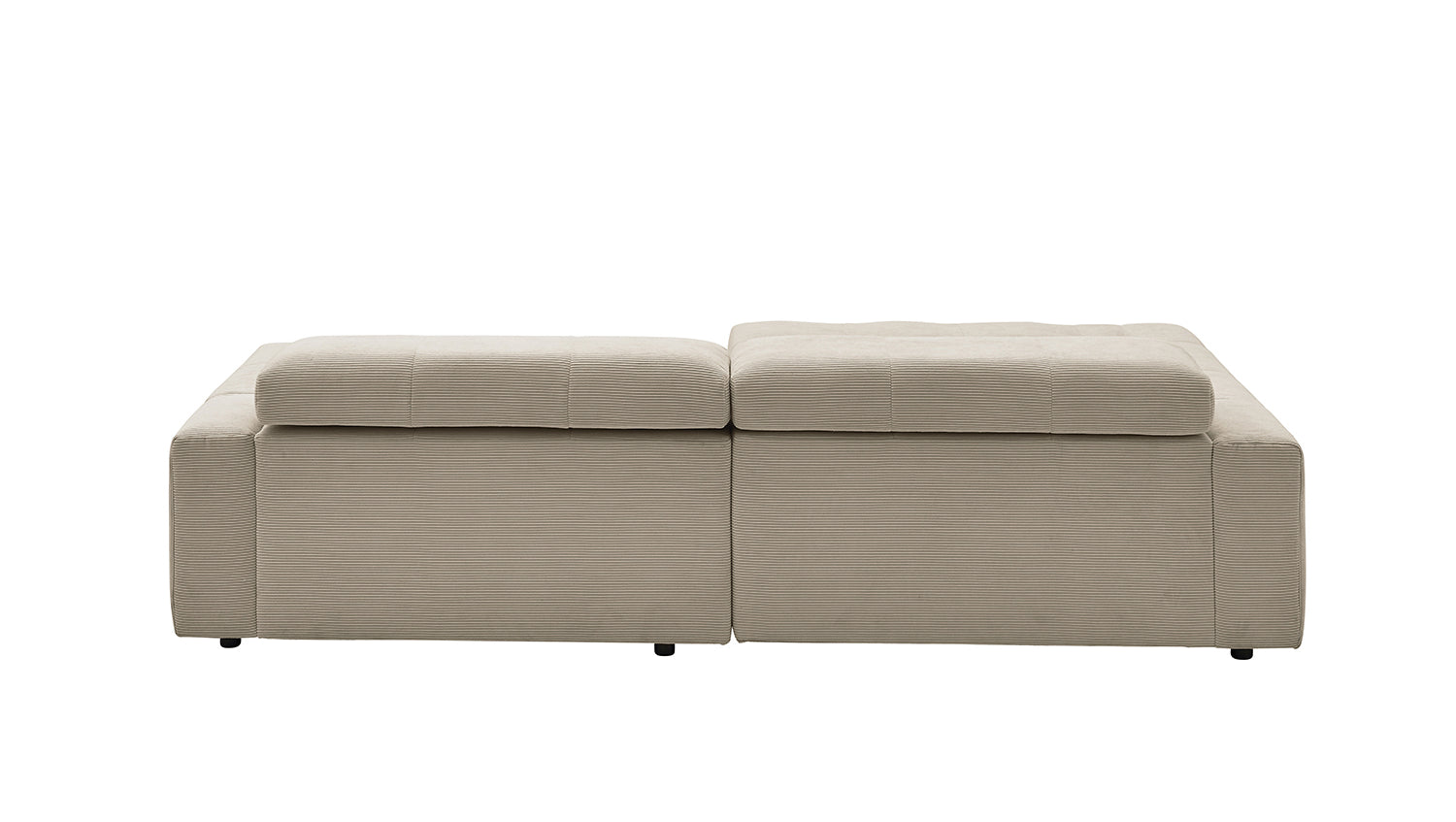 KAWOLA Sofa RENO Ecksofa Feincord beige