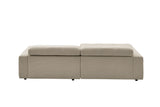 KAWOLA Sofa RENO Ecksofa Feincord beige