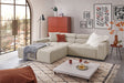 KAWOLA Sofa RENO Ecksofa Feincord beige, Links, Ohne Komfortfunktion