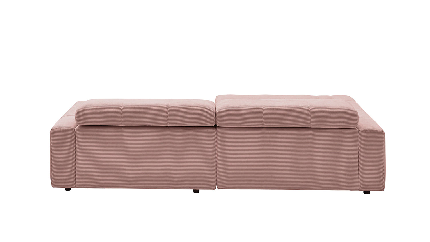 KAWOLA Sofa RENO Ecksofa Feincord rosa