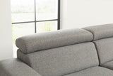 KAWOLA Sofa RISO Wohnlandschaft U-Form Stoff grau
