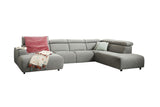 KAWOLA Sofa RISO Wohnlandschaft U-Form Stoff grau