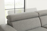 KAWOLA Sofa RISO Wohnlandschaft U-Form Stoff grau