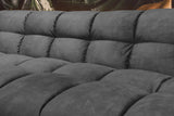 KAWOLA Sofa ROSARIO Velvet anthrazit